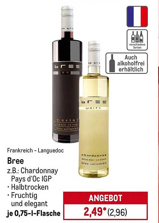 Bree Wein - Chardonnay und Merlot aus dem Languedoc