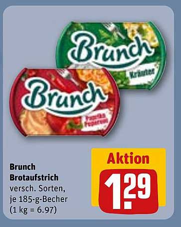 Brunch Brotaufstrich, diverse Sorten, je 185-g-Becher