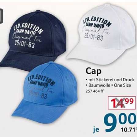 Cap mit Stickerei und Druck – Camp David