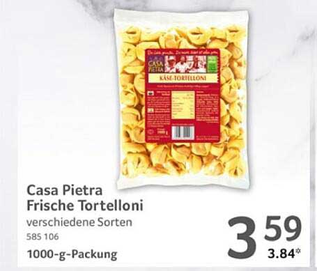 Casa Pietra Frische Tortelloni verschiedene Sorten 1000-g-Packung