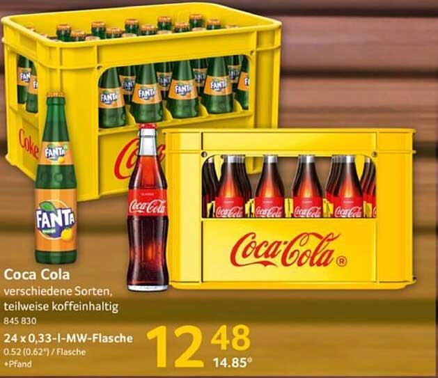 Coca Cola und Fanta Mix – 24er Kasten