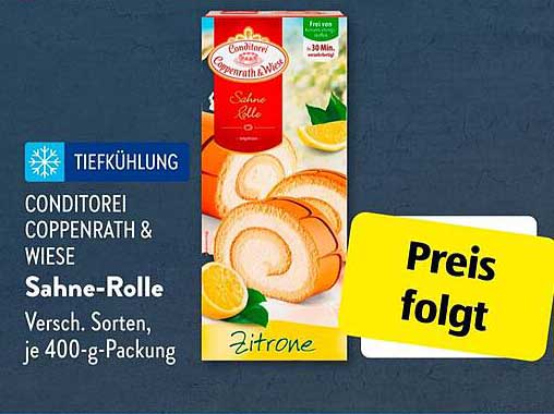 CONDITOREI COPPENRATH & WIESE Sahne-Rolle Zitronen-Geschmack, 400-g-Packung