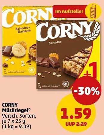 CORNY Müsliriegel - Verschiedene Sorten, je 7 x 25 g