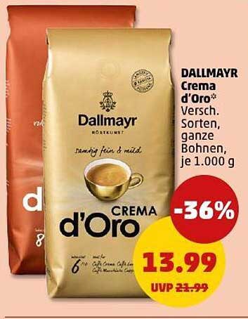 DALLMAYR Crema d'Oro - Versch. Sorten, ganze Bohnen, je 1.000 g