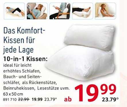 Das Komfort-Kissen für jede Lage
