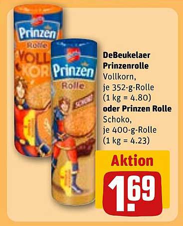 DeBeukelaer Prinzenrolle Vollkorn oder Prinzen Rolle Schoko