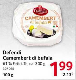 Defendi Camembert di bufala 300 g