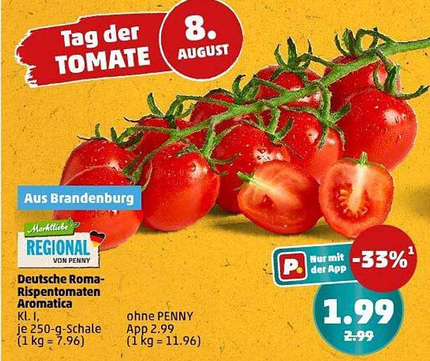 Deutsche Roma-Rispentomaten Aromatica - Nur 1,99€