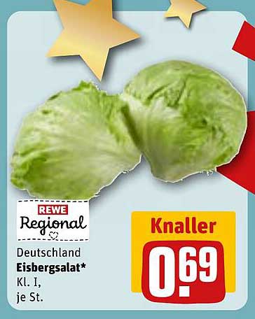 Deutschland Eisbergsalat* Kl. I, je St.