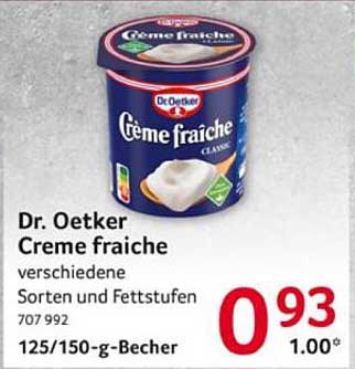 Dr. Oetker Creme fraiche 125/150-g-Becher