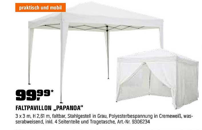 Faltpavillon „PAPANOA“