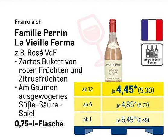 Famille Perrin La Vieille Ferme z.B. Rosé VdF