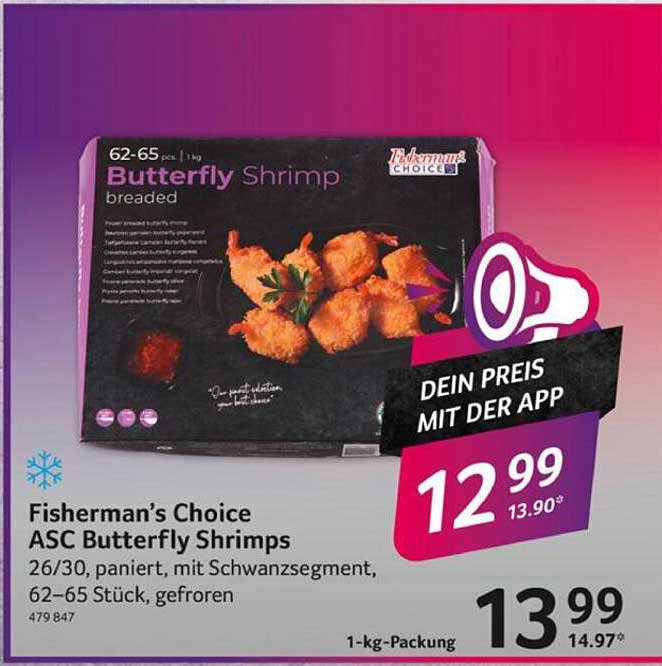 Fisherman’s Choice ASC Butterfly Shrimps 1 kg