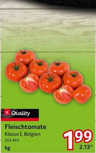Fleischtomaten Klasse I, Belgien