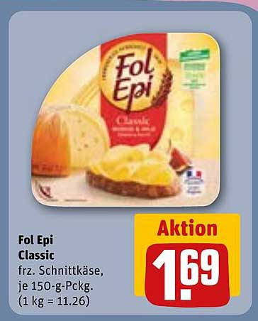 Fol Epi Classic frz. Schnittkäse, je 150-g-Pckg.