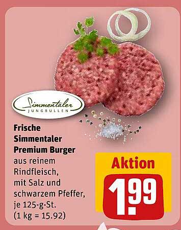 Frische Simmentaler Premium Burger