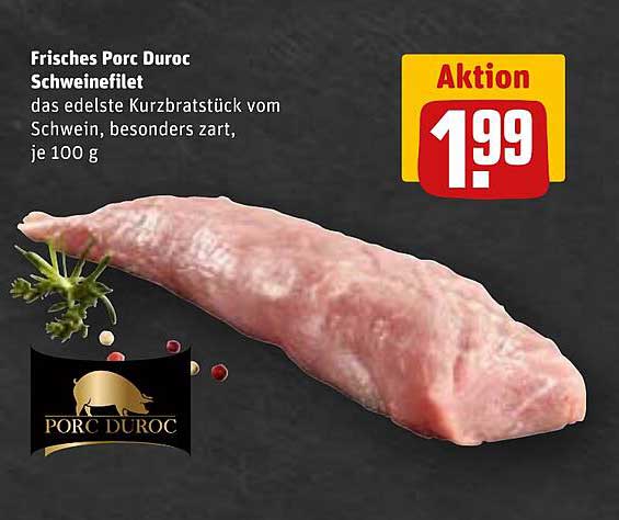 Frisches Porc Duroc Schweinefilet – Das edelste Kurzbratstück vom Schwein