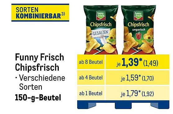 Funny Frisch Chipsfrisch 150-g-Beutel - verschiedene Sorten
