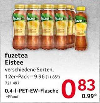 fuzetea Eistee, 12er-Pack, verschiedene Sorten