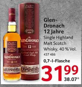 Glen-Dronach 12 Jahre Single Highland Malt Scotch Whisky, 0,7 l