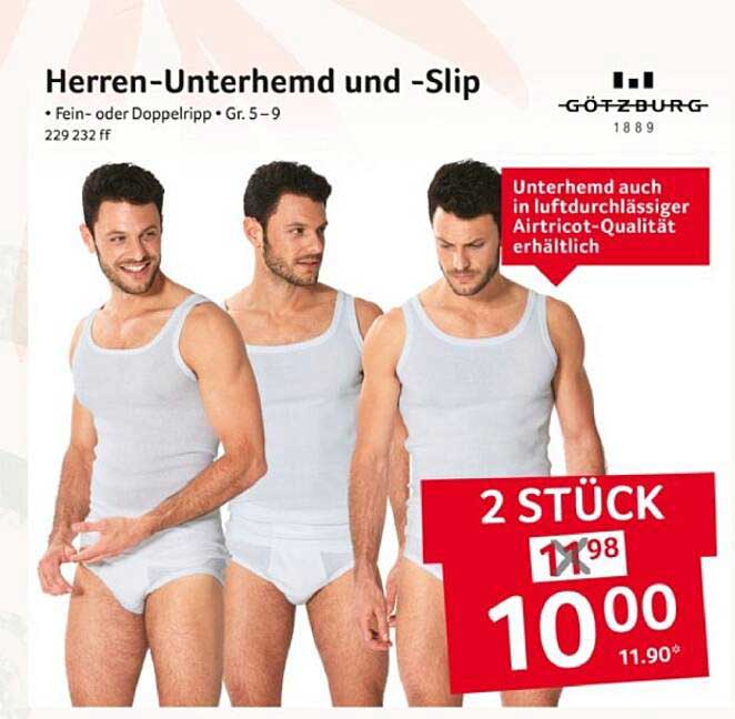 Götzburg Herren-Unterhemd und -Slip (2 Stück)