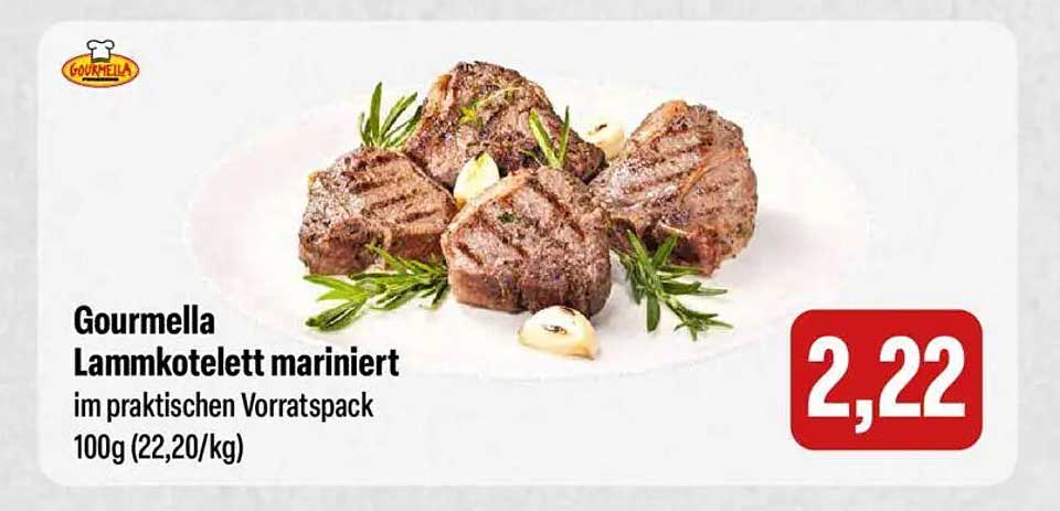 Gourmella Lammkotelett mariniert im praktischen Vorratspack