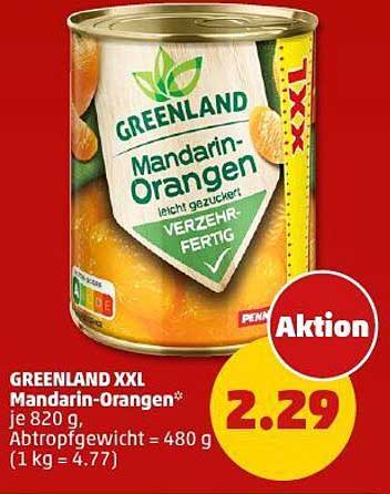 GREENLAND XXL Mandarin-Orangen* 820 g