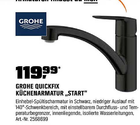 GROHE QUICKFIX KÜCHENARMATUR „START“