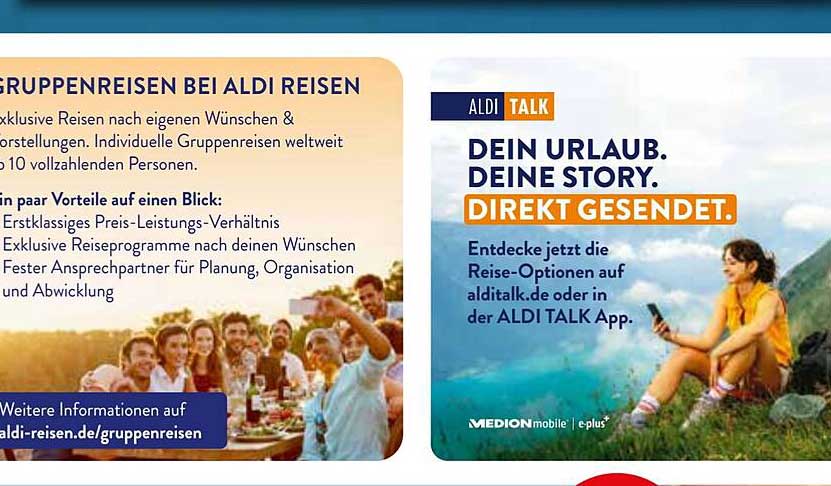 Gruppenreisen bei ALDI Reisen