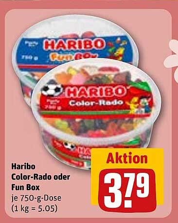 Haribo Color-Rado oder Fun Box 750 g