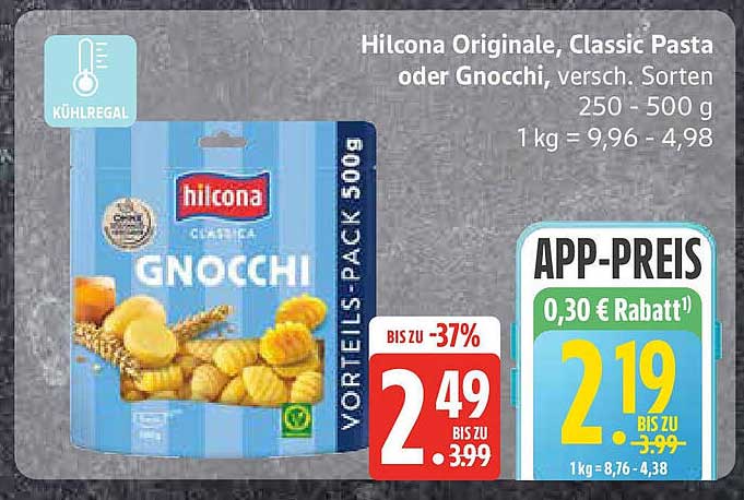 Hilcona Originale, Classic Pasta oder Gnocchi, 500 g