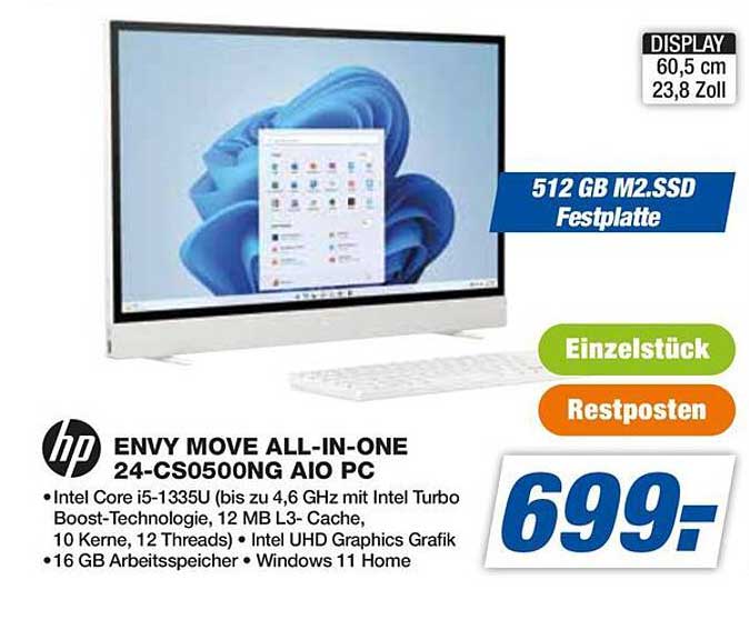 HP ENVY MOVE ALL-IN-ONE 24-CS0500NG AIO PC