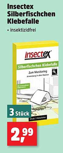 Insectex Silberfischchen Klebefalle 3 Stück