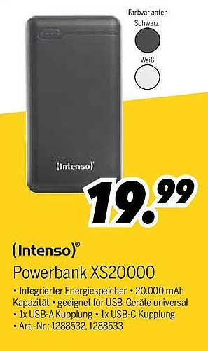 (Intenso) Powerbank XS20000