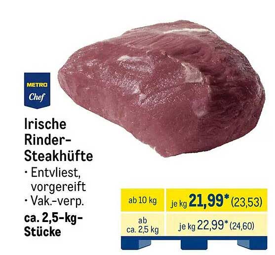Irische Rinder-Steakhüfte