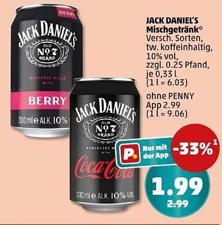JACK DANIEL'S Mischgetränk - Berry & Coca Cola