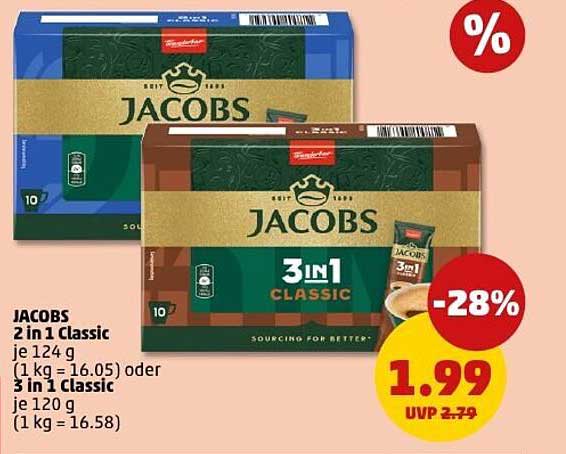 JACOBS 2 in 1 Classic und 3 in 1 Classic