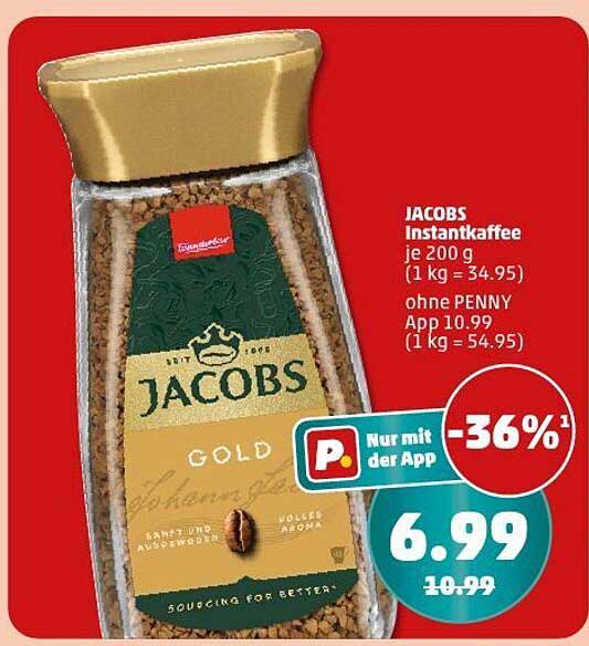 JACOBS Instantkaffee 200 g