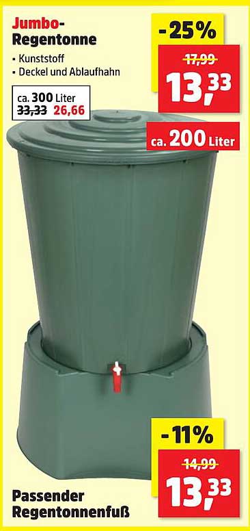 Jumbo-Regentonne