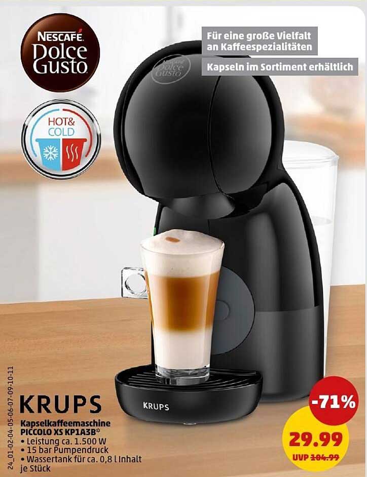 Kapselkaffeemaschine PICCOLO XS KP13B von Krups