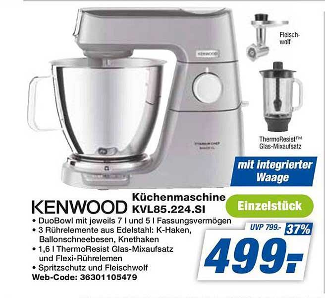KENWOOD Küchenmaschine KVL85.224.SI