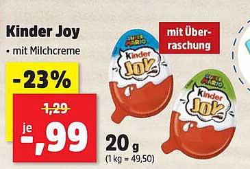 Kinder Joy mit Milchcreme - Jetzt zum Sonderpreis!