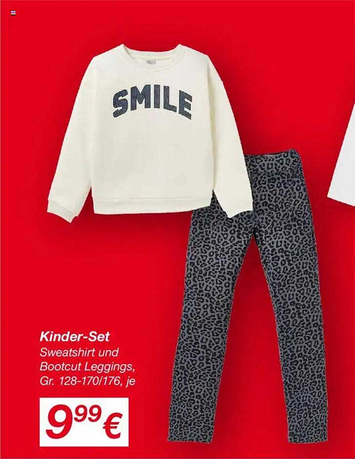 Kinder-Set Sweatshirt und Bootcut Leggings