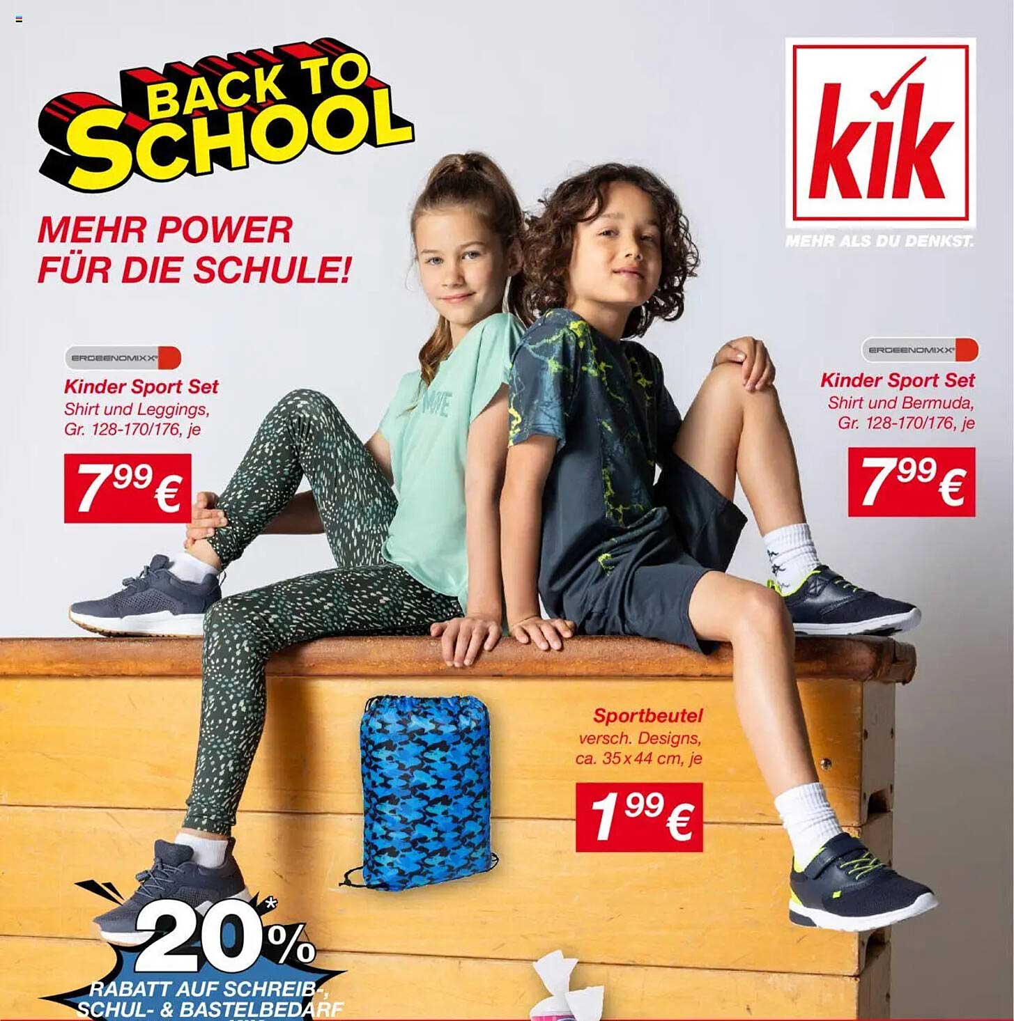 Kinder Sport Set Shirt und Leggings, Gr. 128-170/176, je