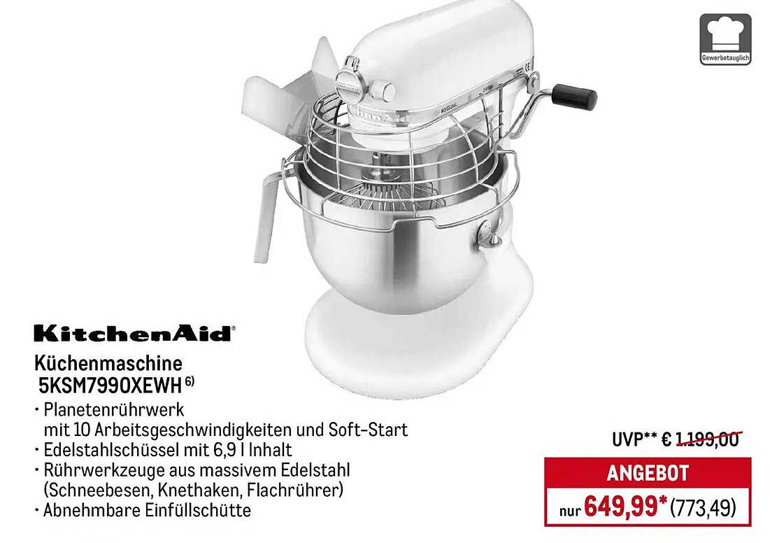 KitchenAid Küchenmaschine 5KSM7990XEWHS