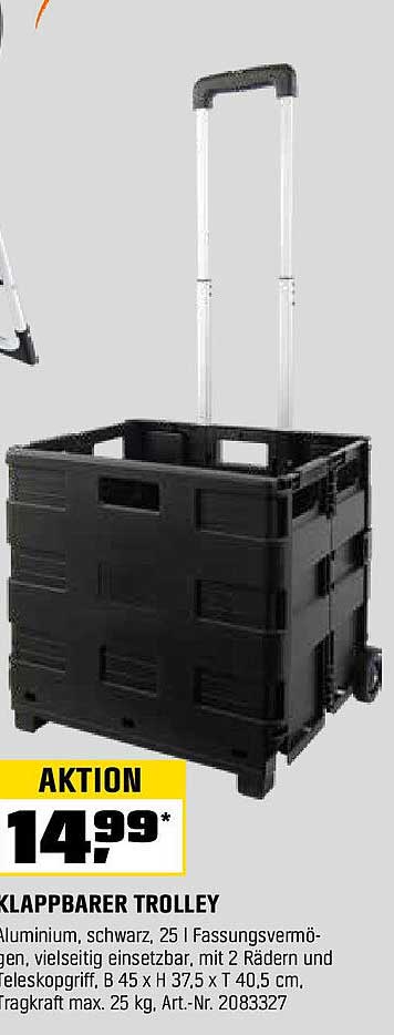 KLAPPBARER TROLLEY