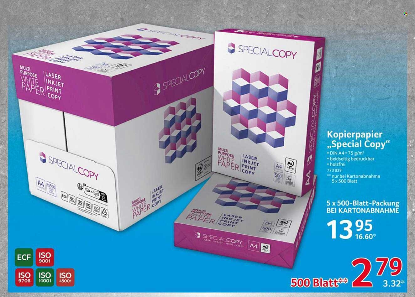 Kopierpapier „Special Copy“