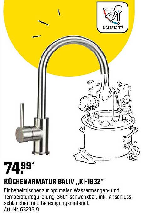 Küchenarmatur Baliv „KI-1832“