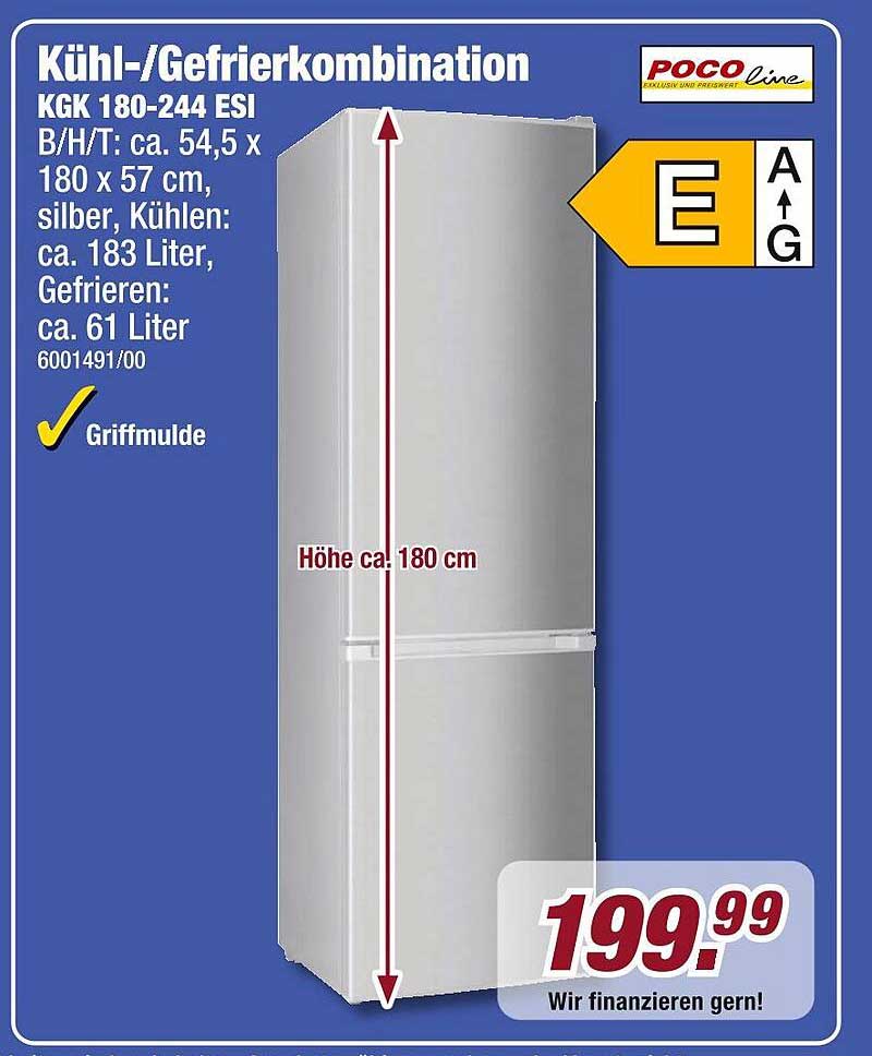 Kühl-/Gefrierkombination KGK 180-244 ESI