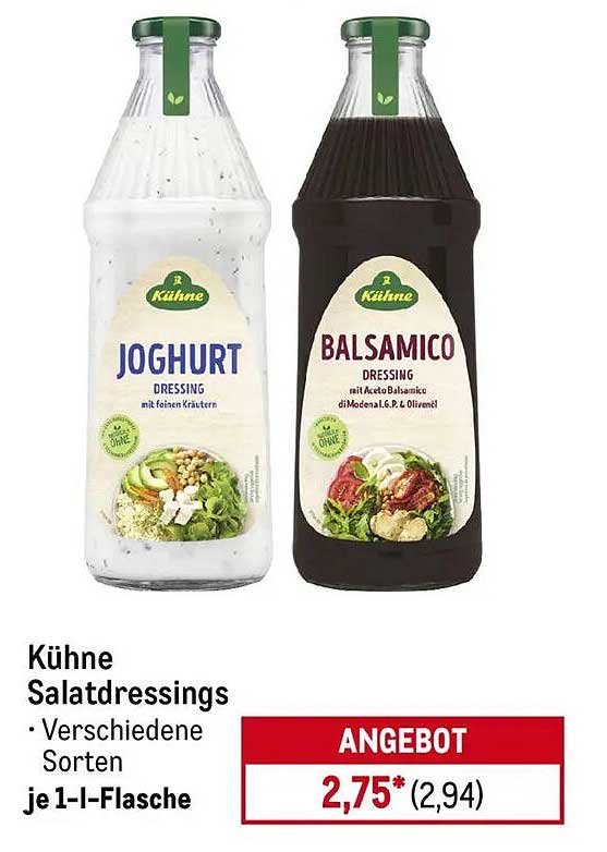 Kühne Salatdressings - Joghurt und Balsamico